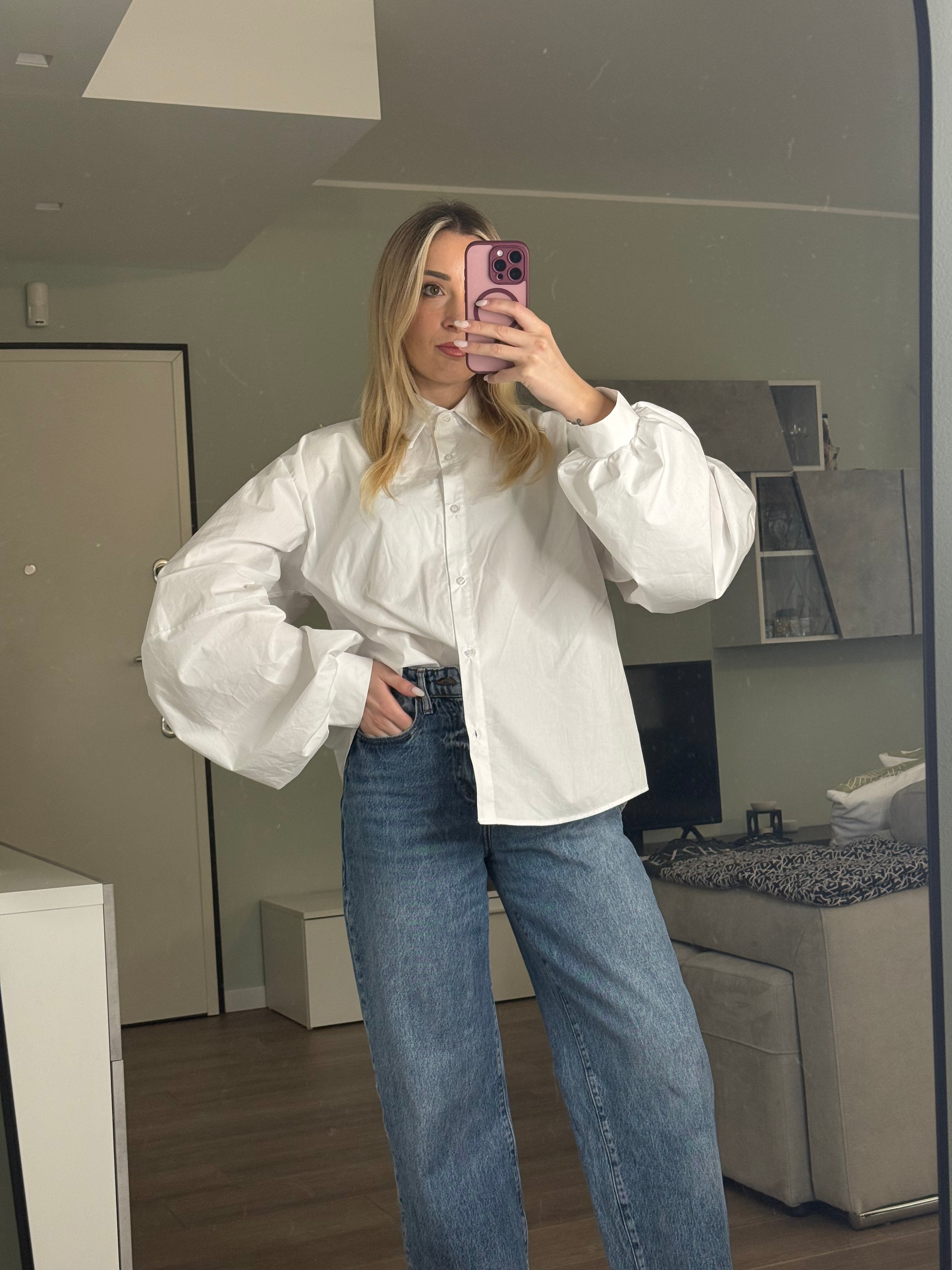 Camicia bianca oversize