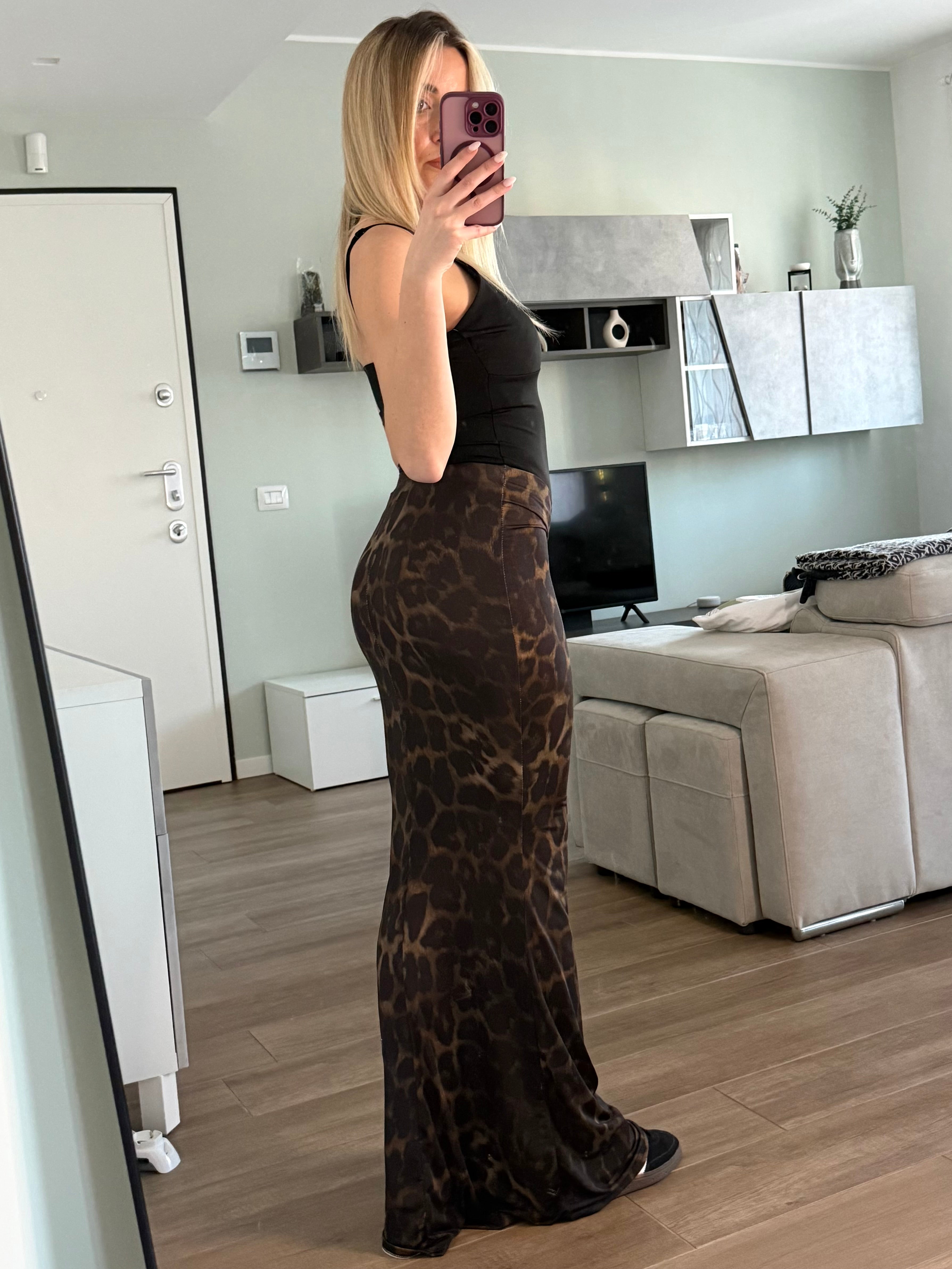 Gonna rimodellante Leopardata