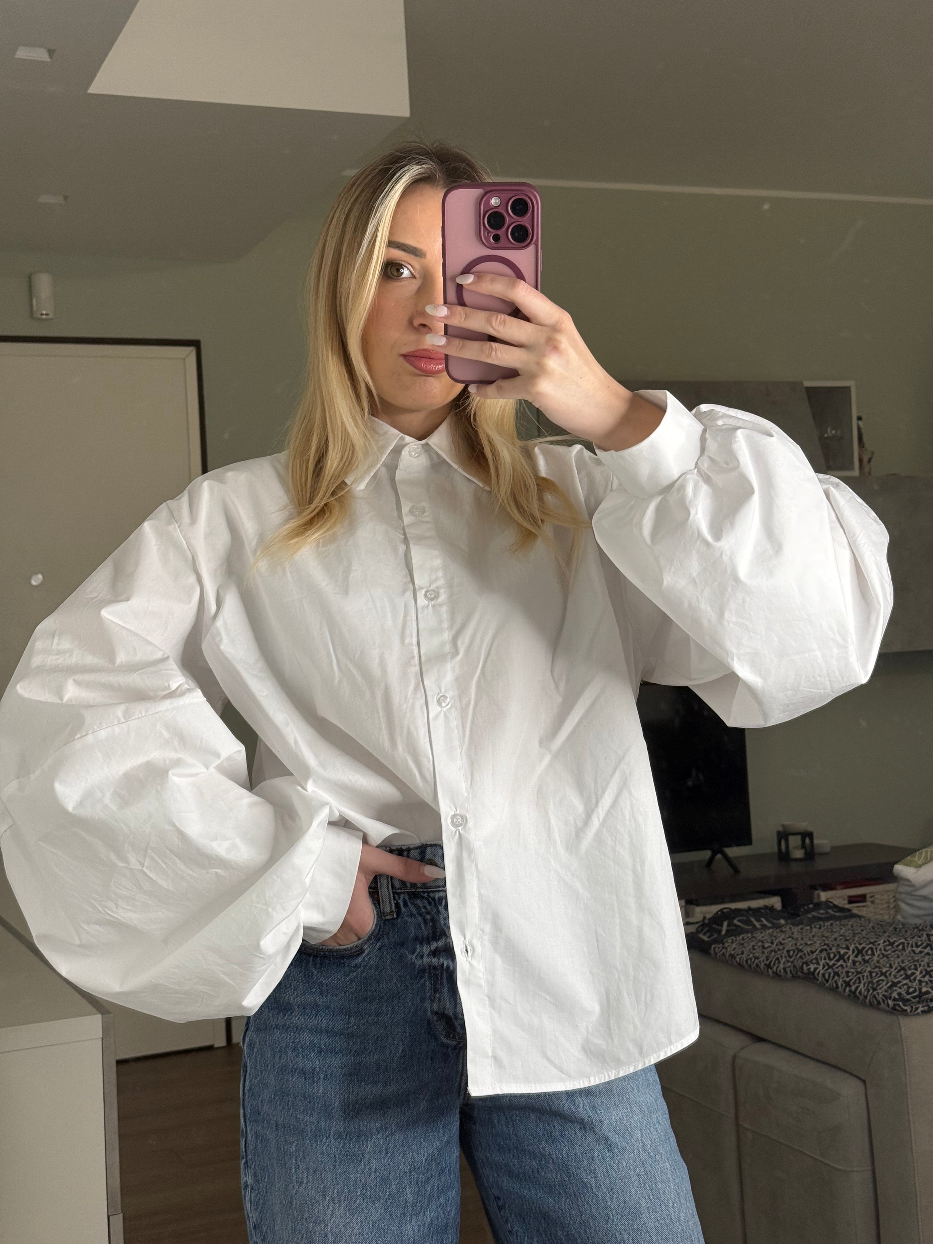 Camicia bianca oversize