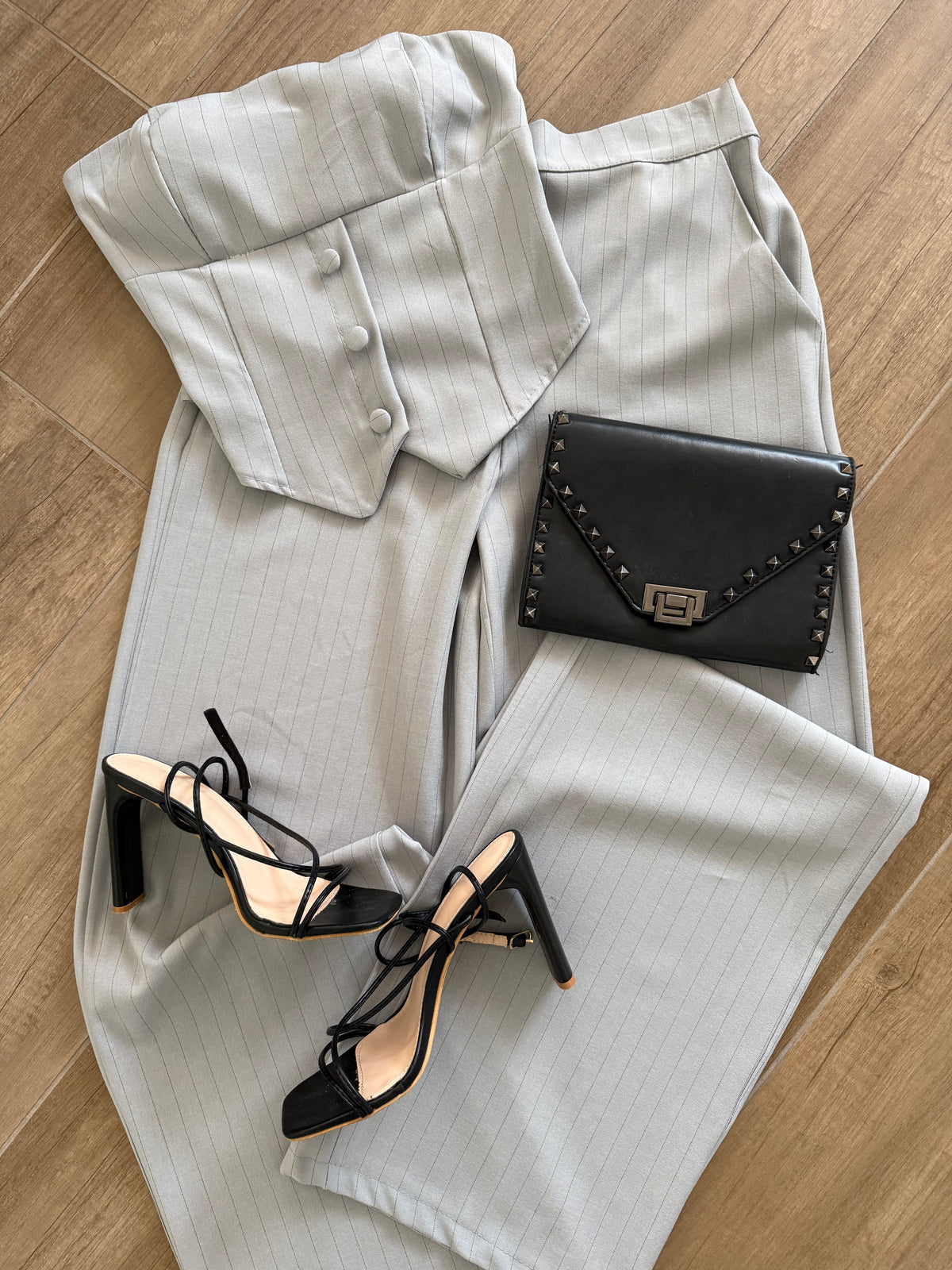 Completo gessato Grigio
