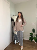 Blazer con dettagli in pizzo