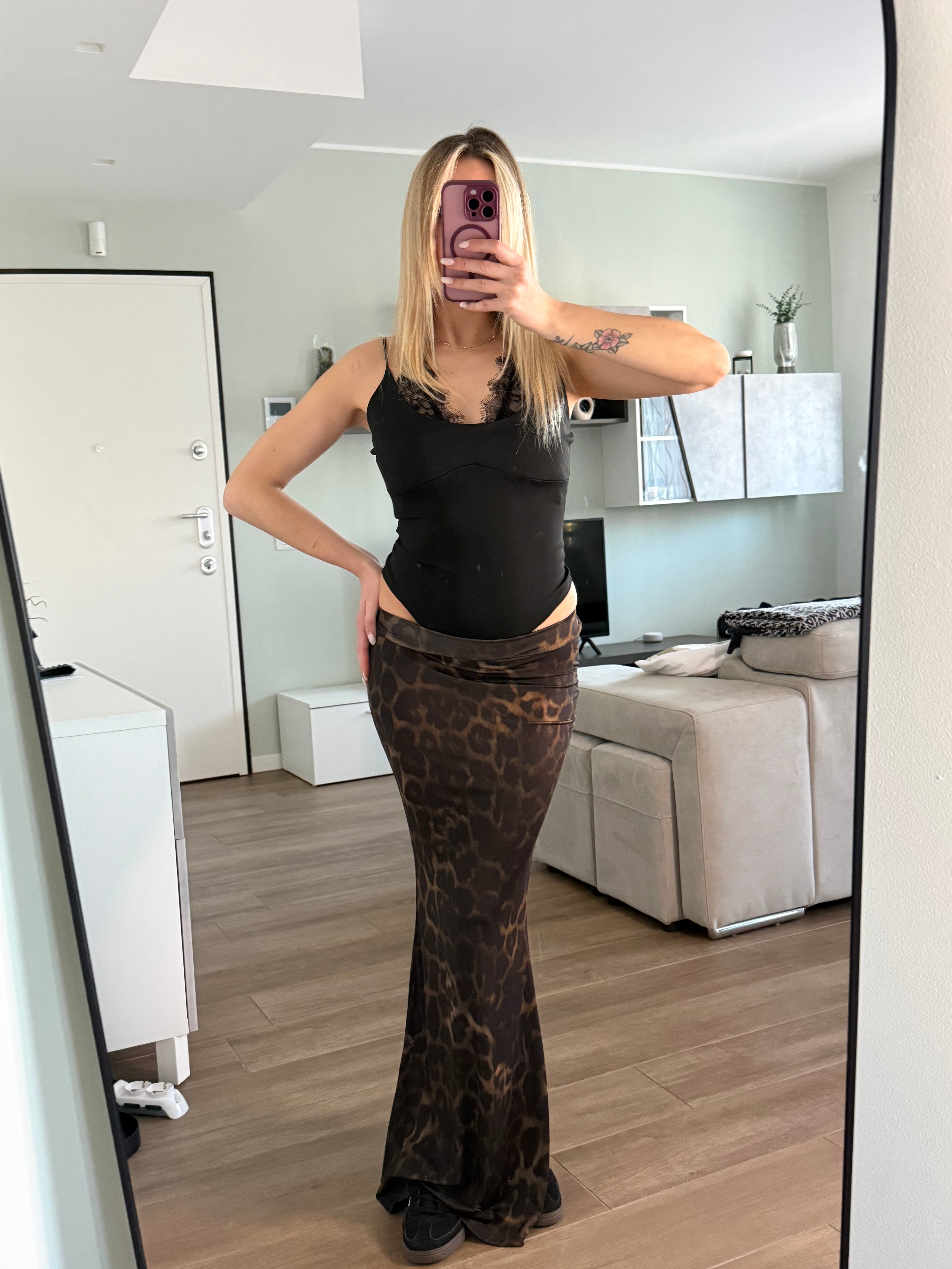 Gonna rimodellante Leopardata