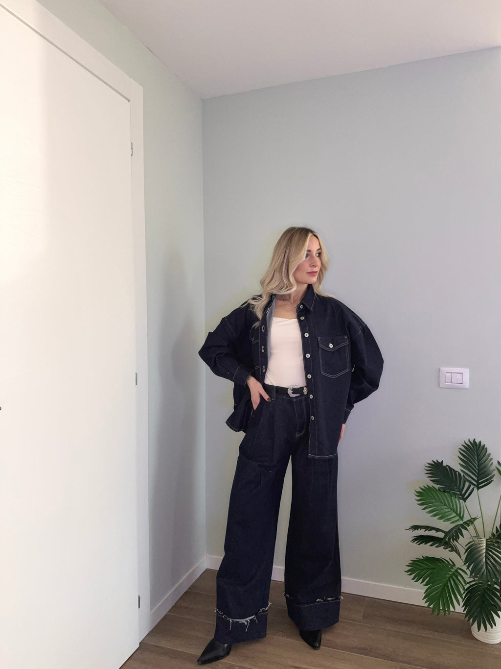 Camicia in jeans oversize