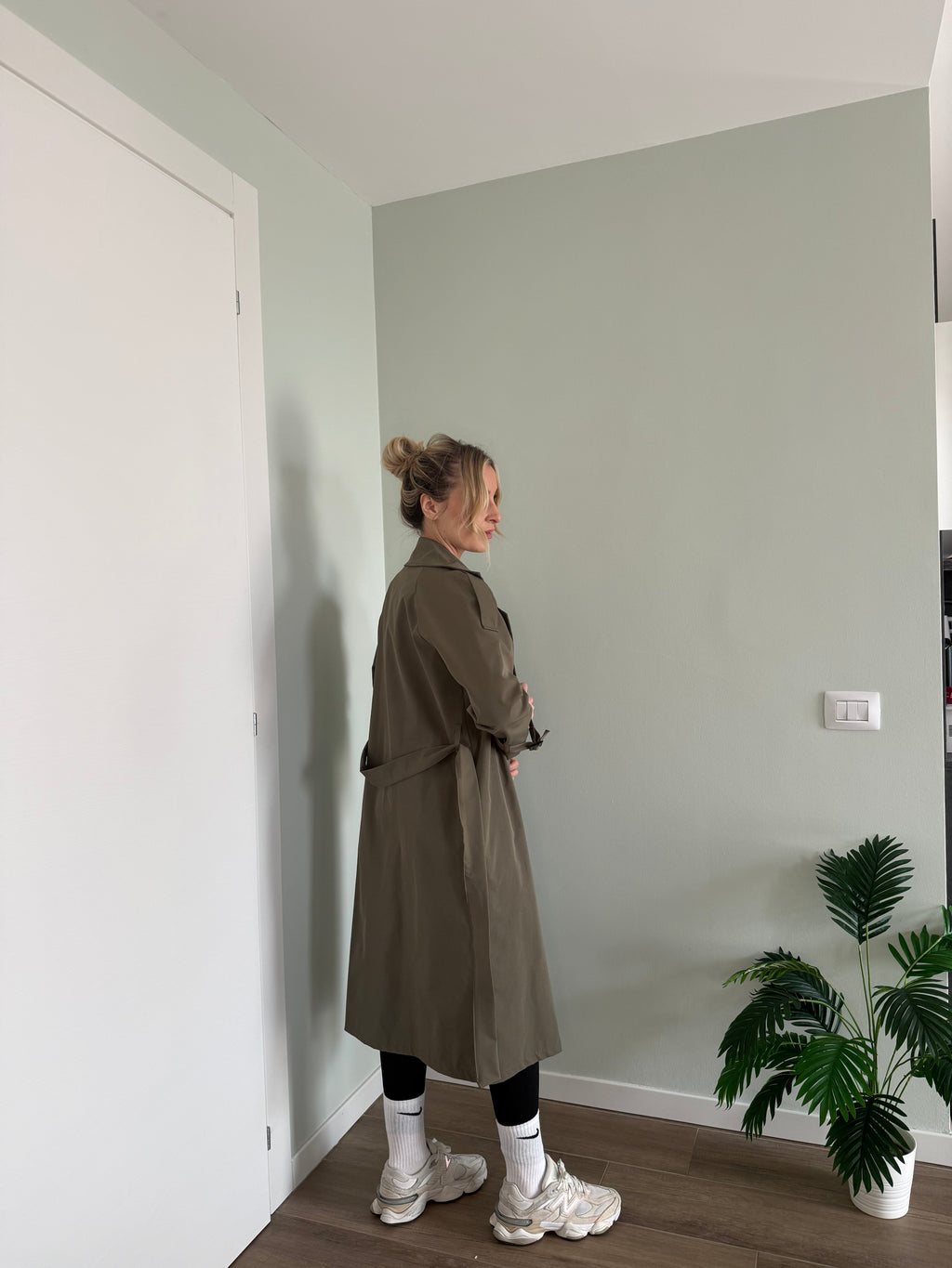 Trench Verde militare
