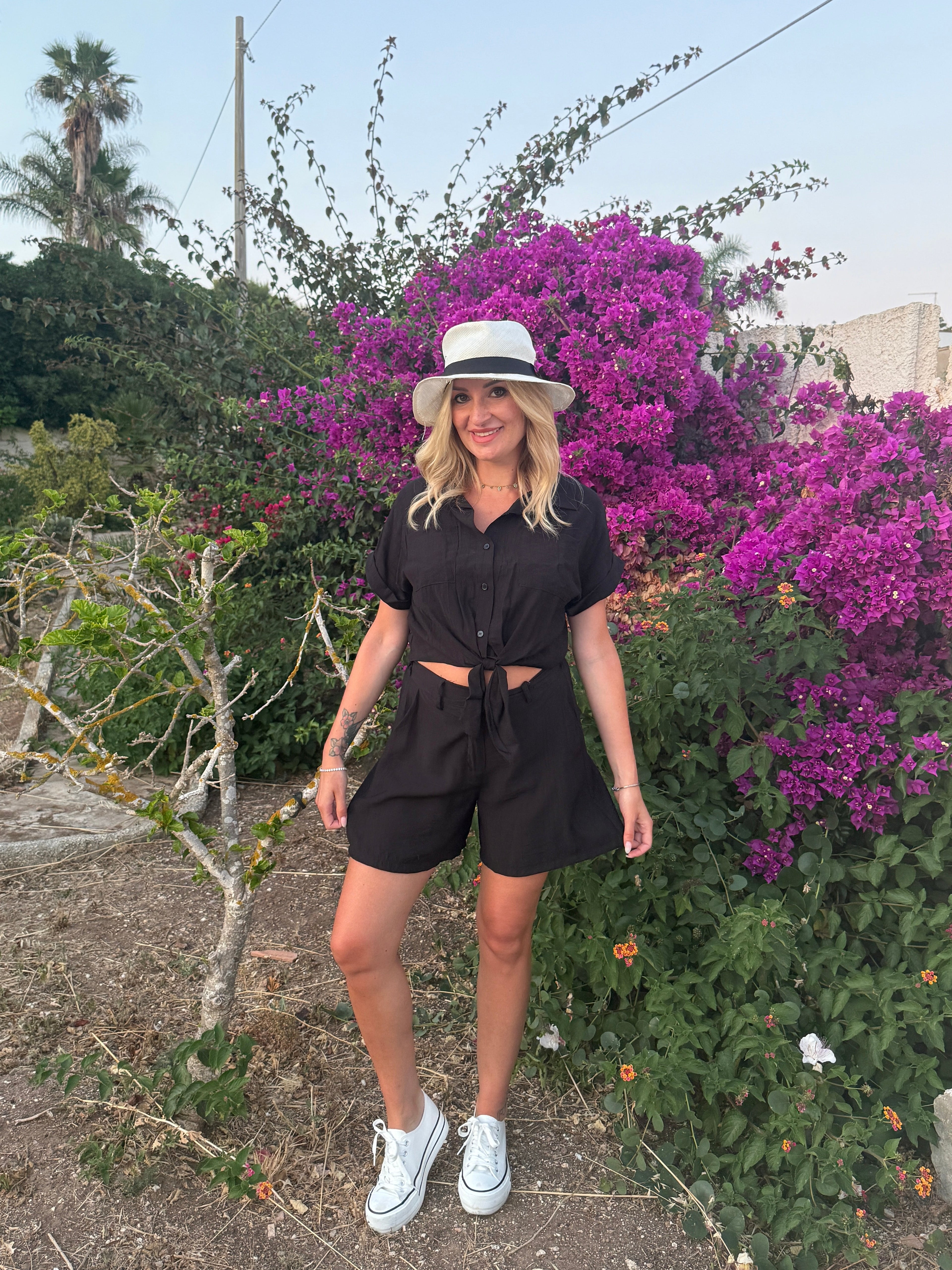 Panta bermuda Nero